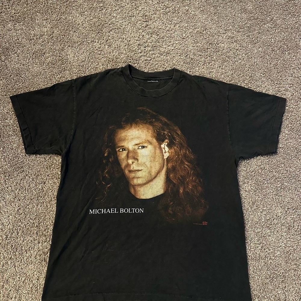 Michael Bolton Black Graphic T-Shirt